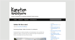 Desktop Screenshot of kunstenudilandsbyerne.dk